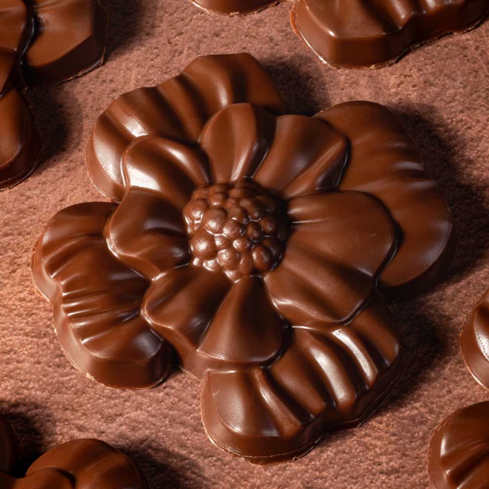 Tablette Rose trémière chocolat au lait