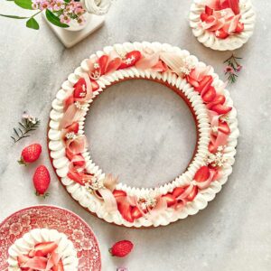 Couronne rhubarbe sureau par Nina Métayer